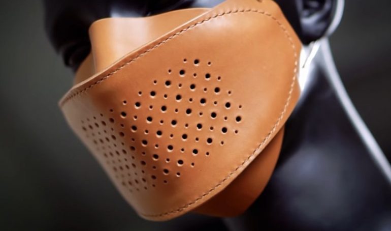 آموزش دوخت ماسک چرمی