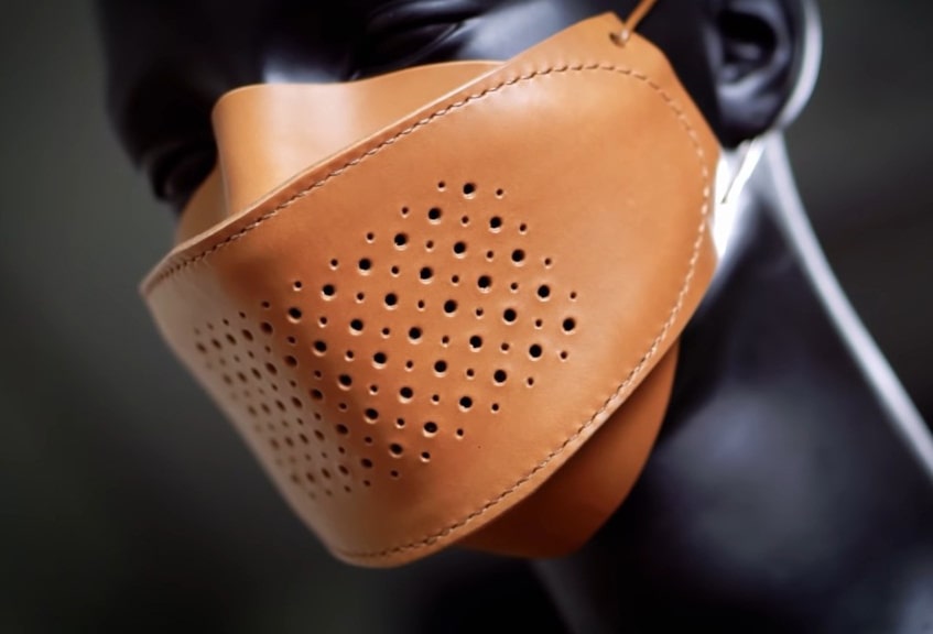 آموزش دوخت ماسک چرمی